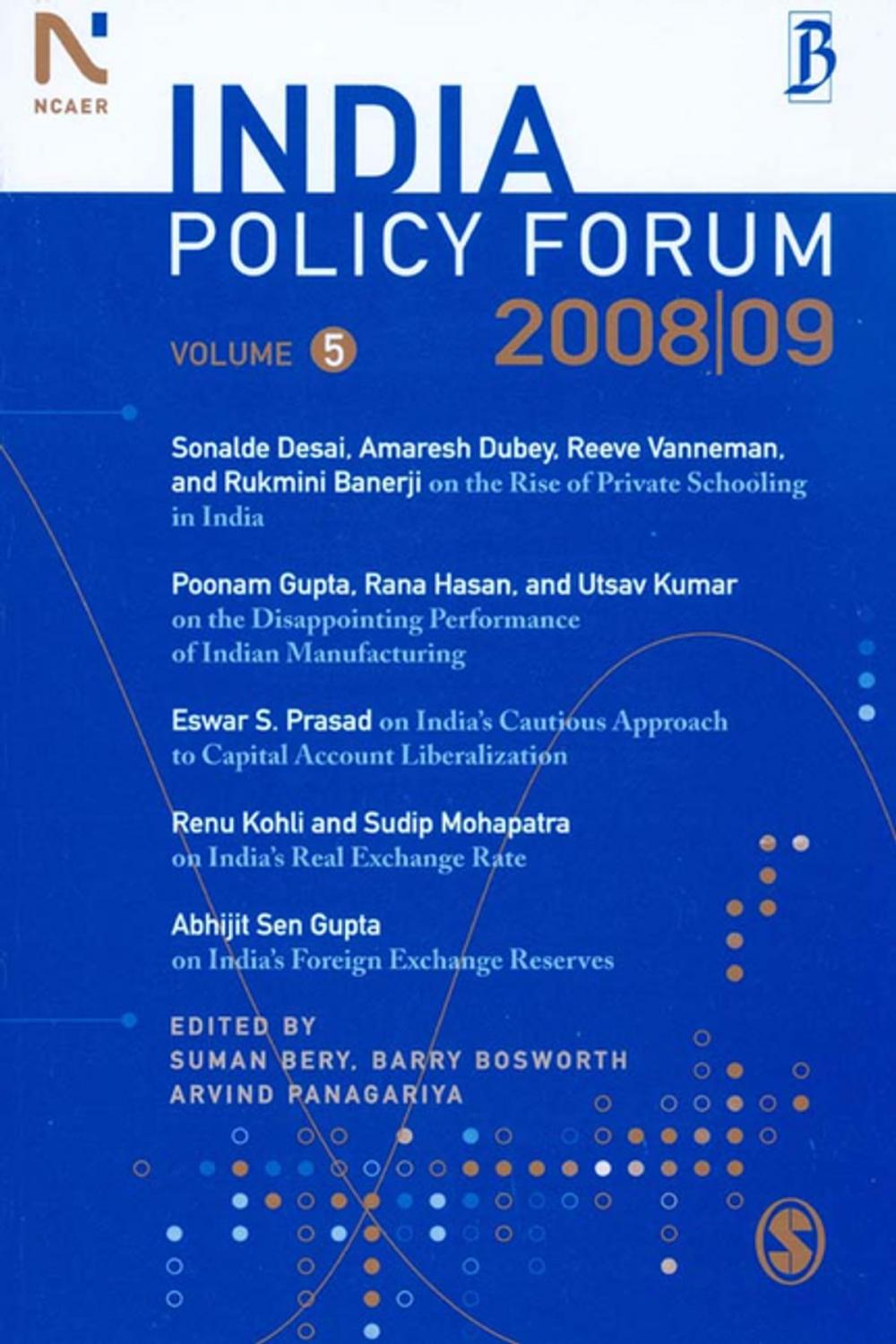 Big bigCover of India Policy Forum 2008-09