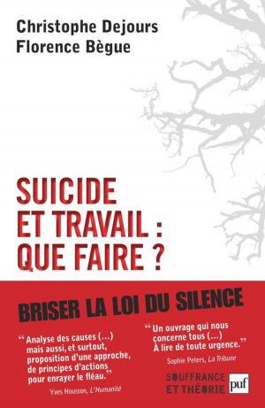 Cover of the book Suicide et travail : que faire ? by Christophe Dejours