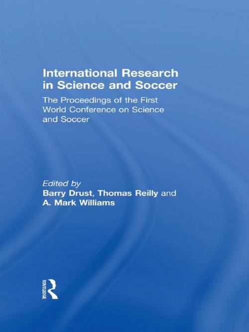 Cover of the book International Research in Science and Soccer by , Taylor and Francis