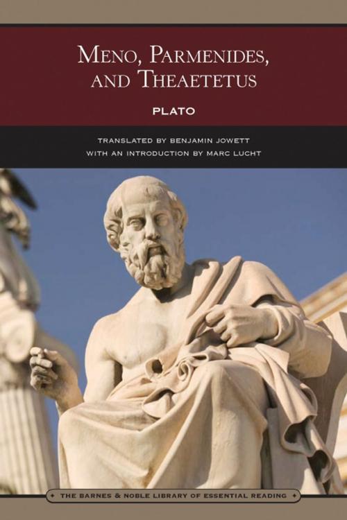 Cover of the book Meno, Parmenides, and Theaetetus (Barnes & Noble Library of Essential Reading) by Plato, Barnes & Noble