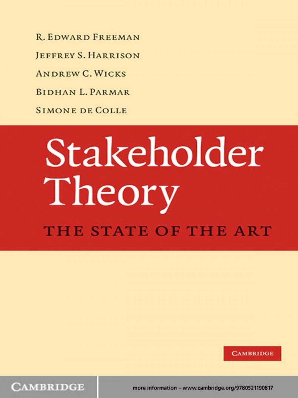 Big bigCover of Stakeholder Theory