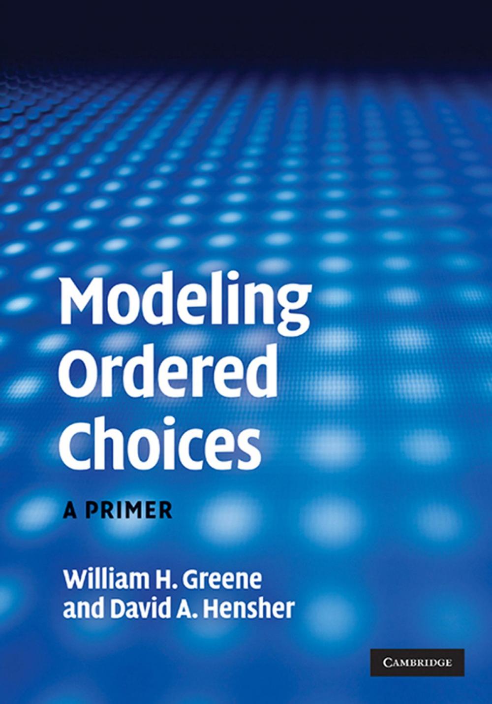 Big bigCover of Modeling Ordered Choices