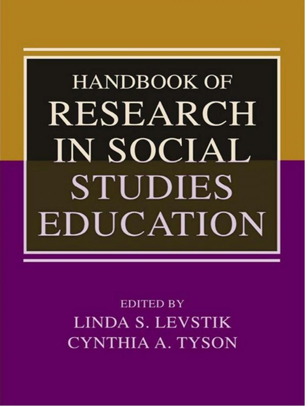 Big bigCover of Handbook of Research in Social Studies Education