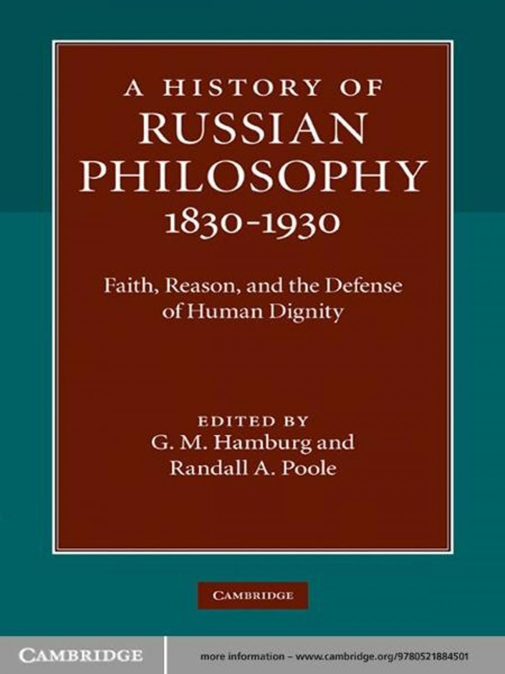 Big bigCover of A History of Russian Philosophy 1830–1930