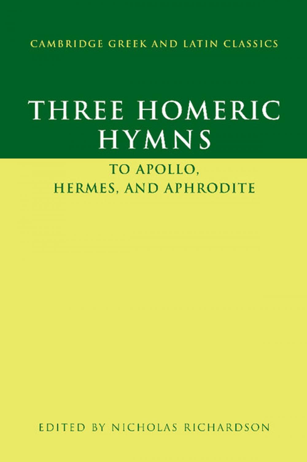 Big bigCover of Three Homeric Hymns