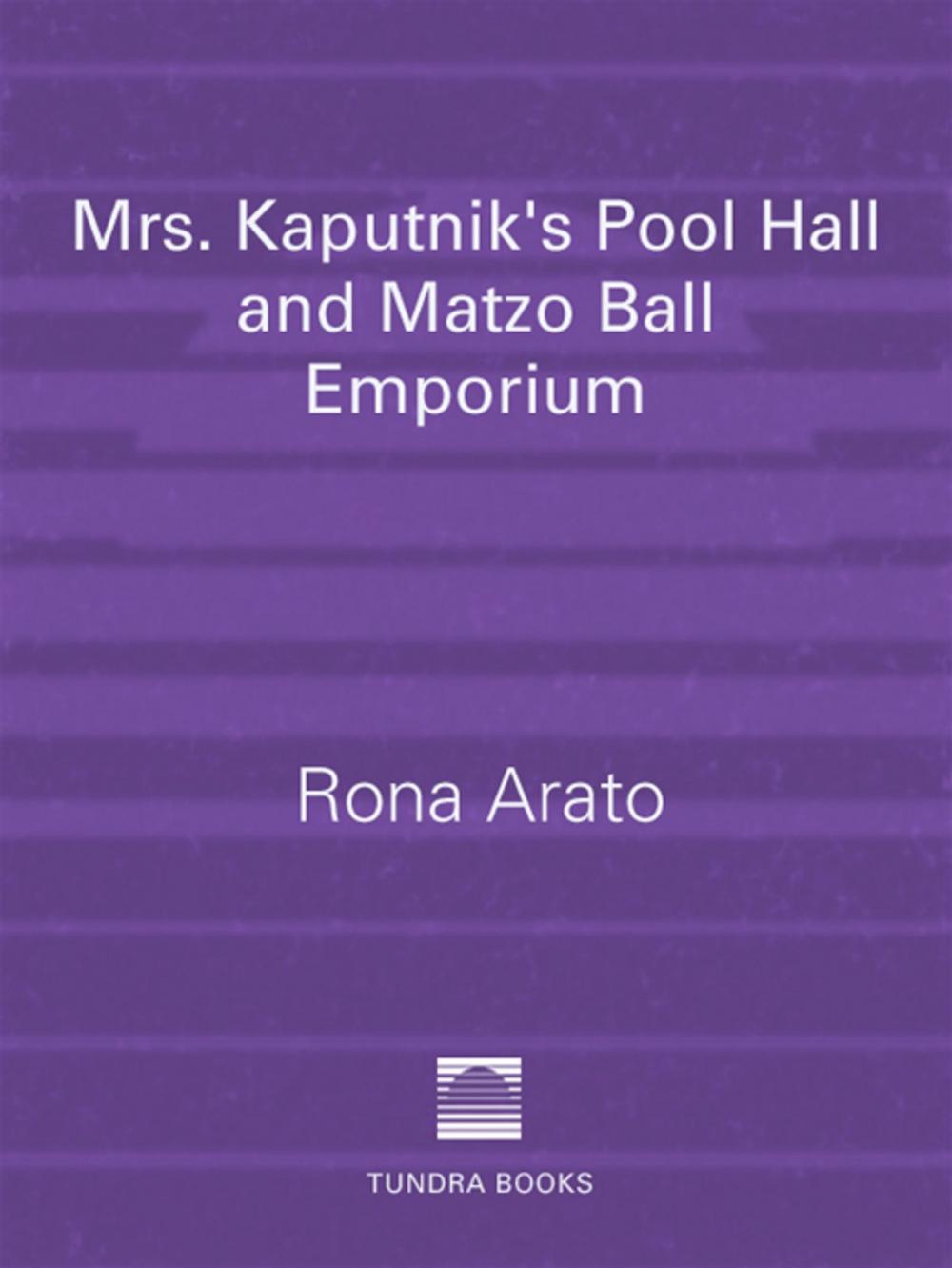 Big bigCover of Mrs. Kaputnik's Pool Hall and Matzo Ball Emporium