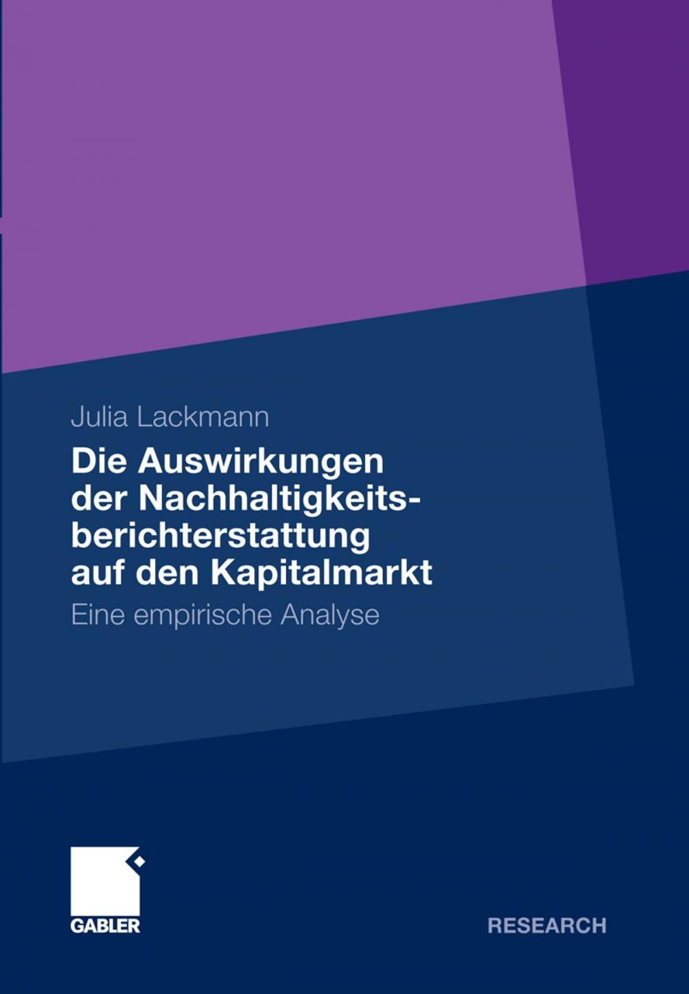 Big bigCover of Die Auswirkungen der Nachhaltigkeitsberichterstattung auf den Kapitalmarkt