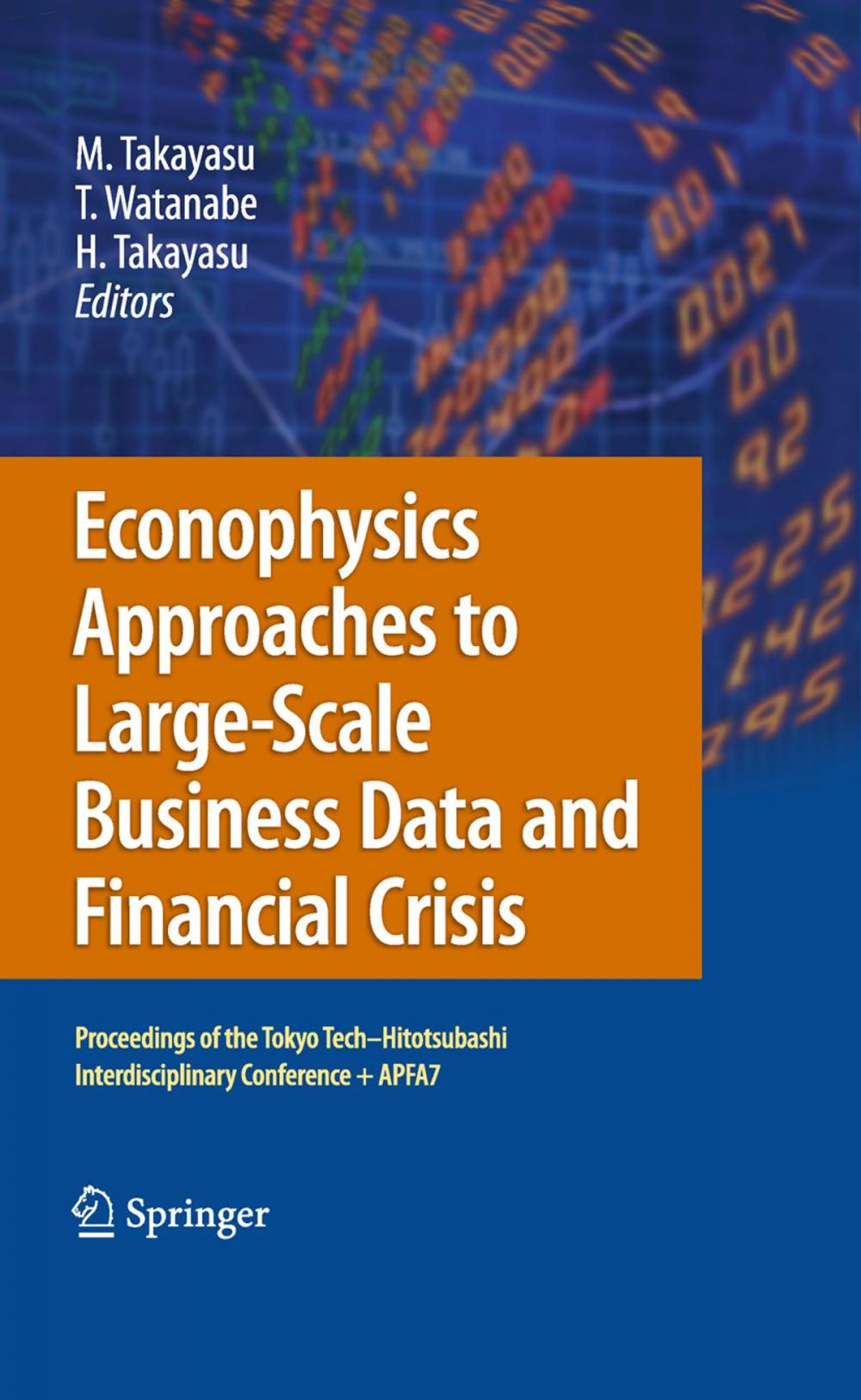 Big bigCover of Econophysics Approaches to Large-Scale Business Data and Financial Crisis