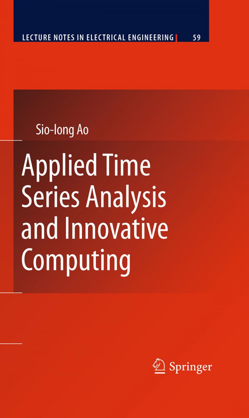 Big bigCover of Applied Time Series Analysis and Innovative Computing