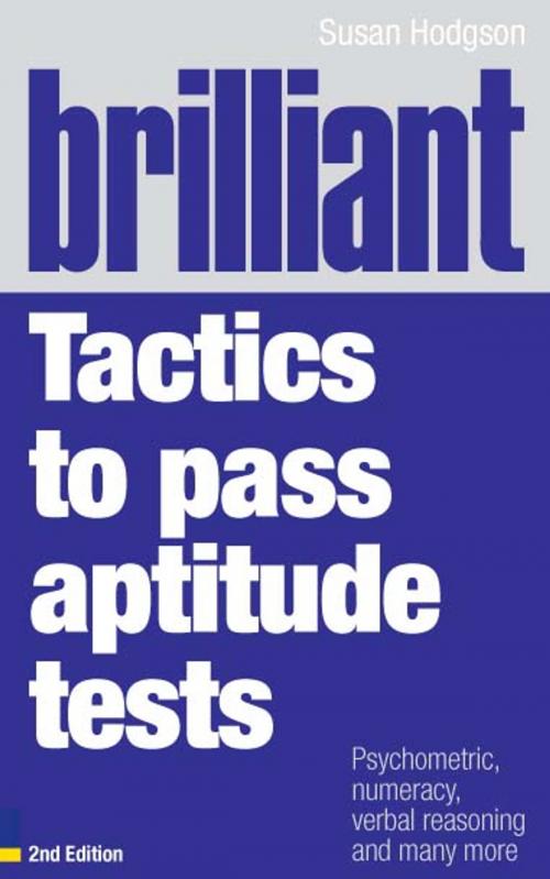 Cover of the book Brilliant Tactics to Pass Aptitude Tests by Mrs Susan Hodgson, Pearson Education Limited