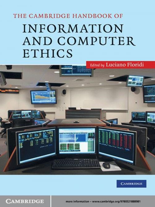 Cover of the book The Cambridge Handbook of Information and Computer Ethics by , Cambridge University Press