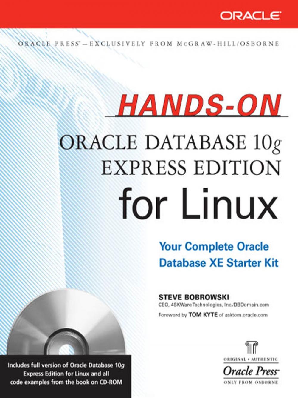 Big bigCover of Hands-On Oracle Database 10g Express Edition for Linux