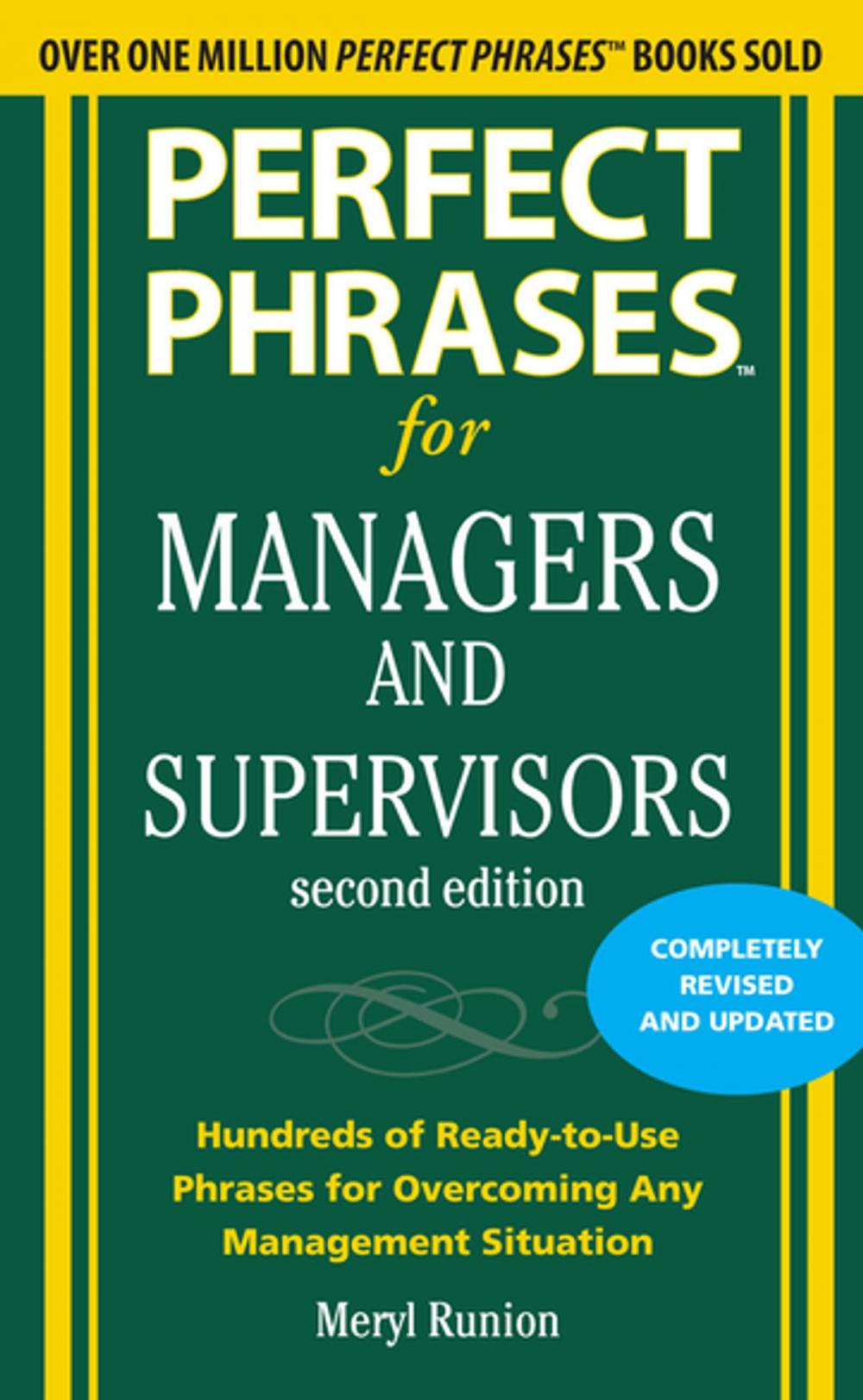 Big bigCover of Perfect Phrases for Managers and Supervisors, Second Edition