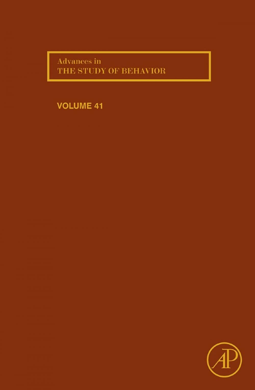 Big bigCover of Advances in the Study of Behavior