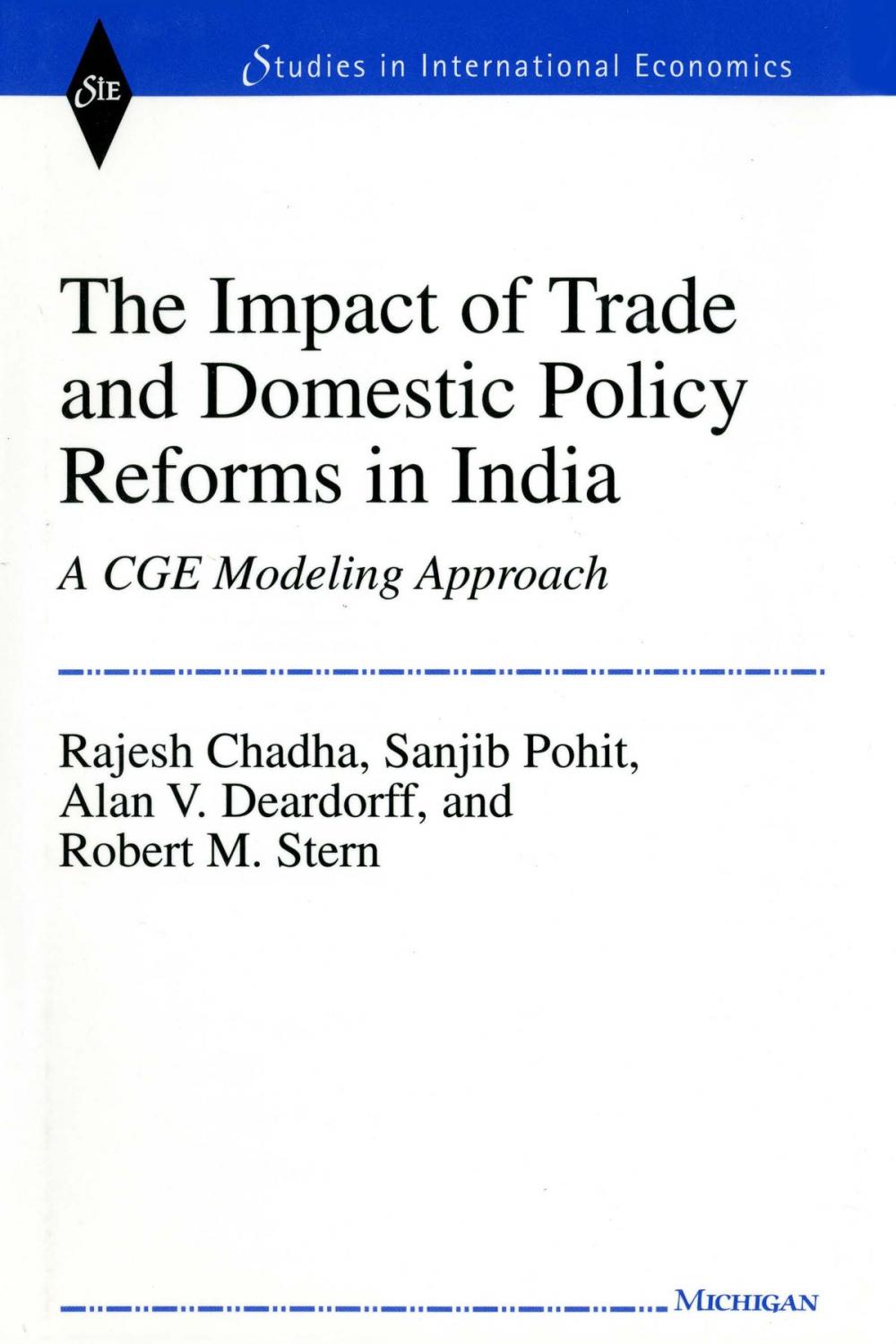 Big bigCover of The Impact of Trade and Domestic Policy Reforms in India