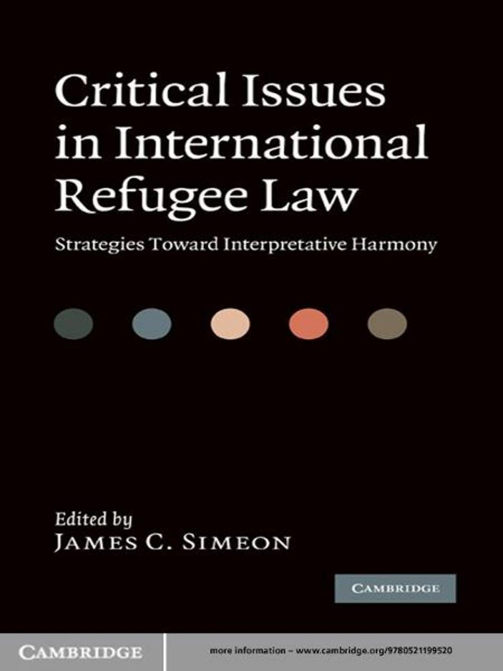 Big bigCover of Critical Issues in International Refugee Law