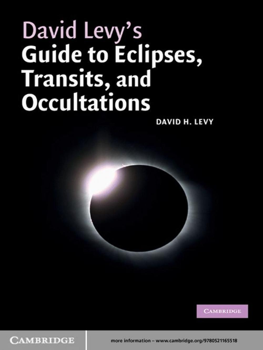 Big bigCover of David Levy's Guide to Eclipses, Transits, and Occultations