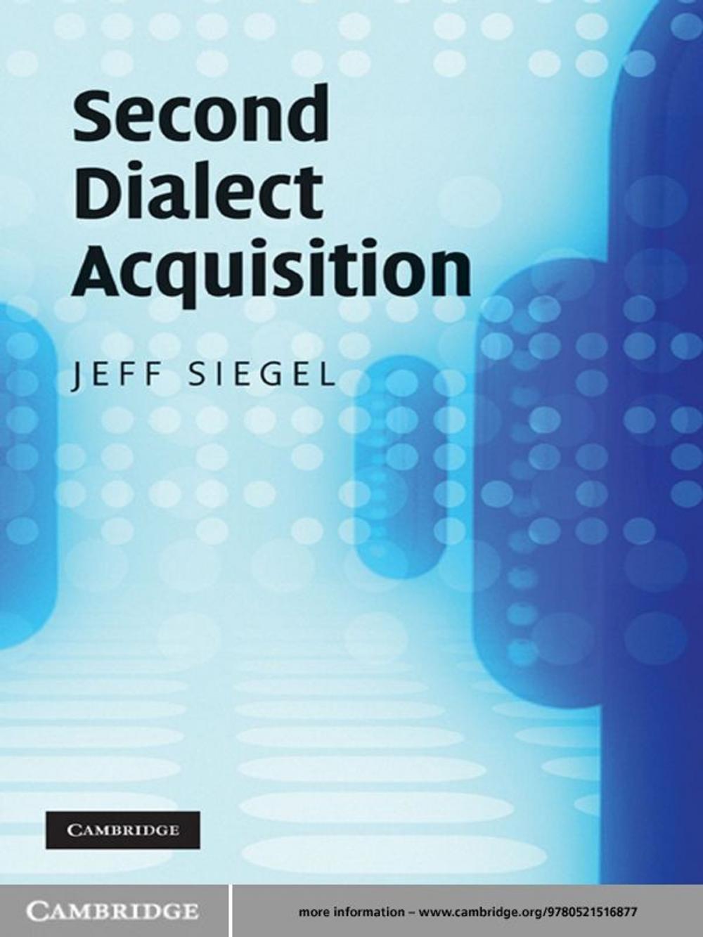 Big bigCover of Second Dialect Acquisition