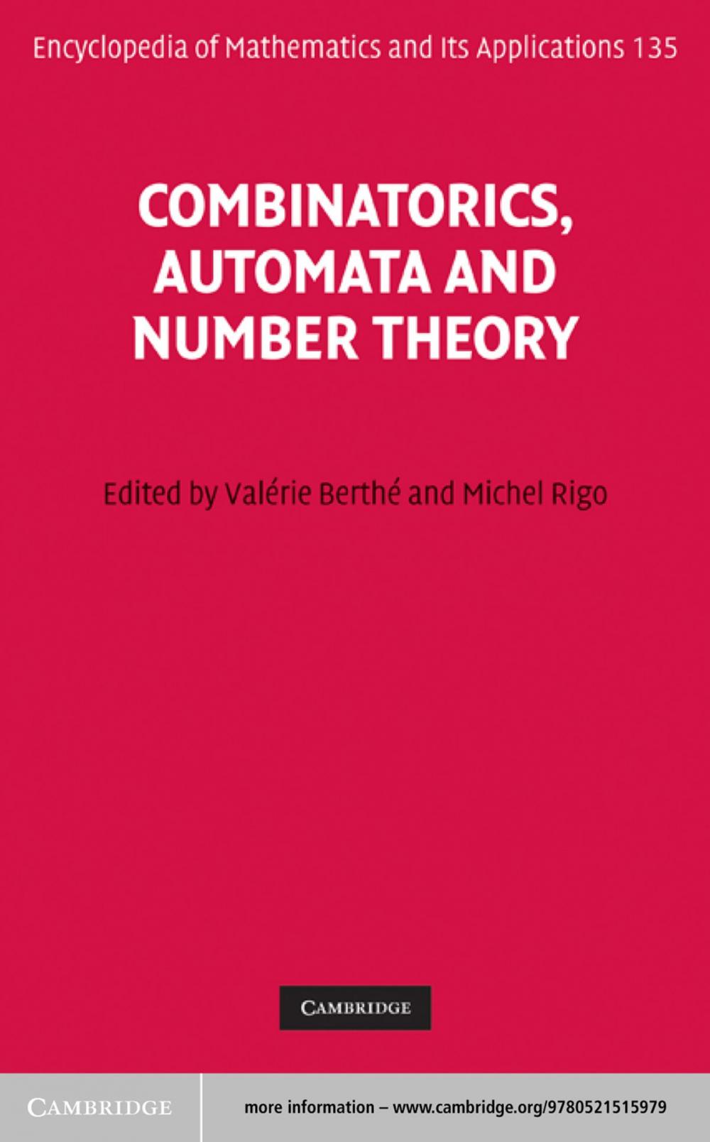 Big bigCover of Combinatorics, Automata and Number Theory