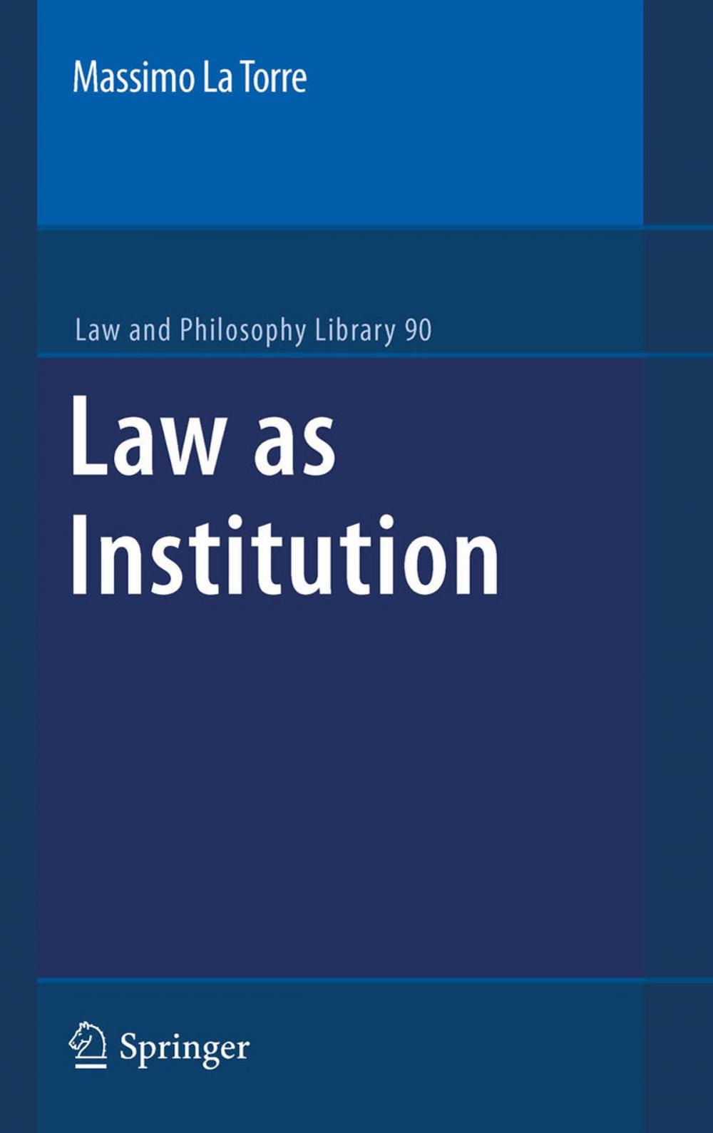 Big bigCover of Law as Institution