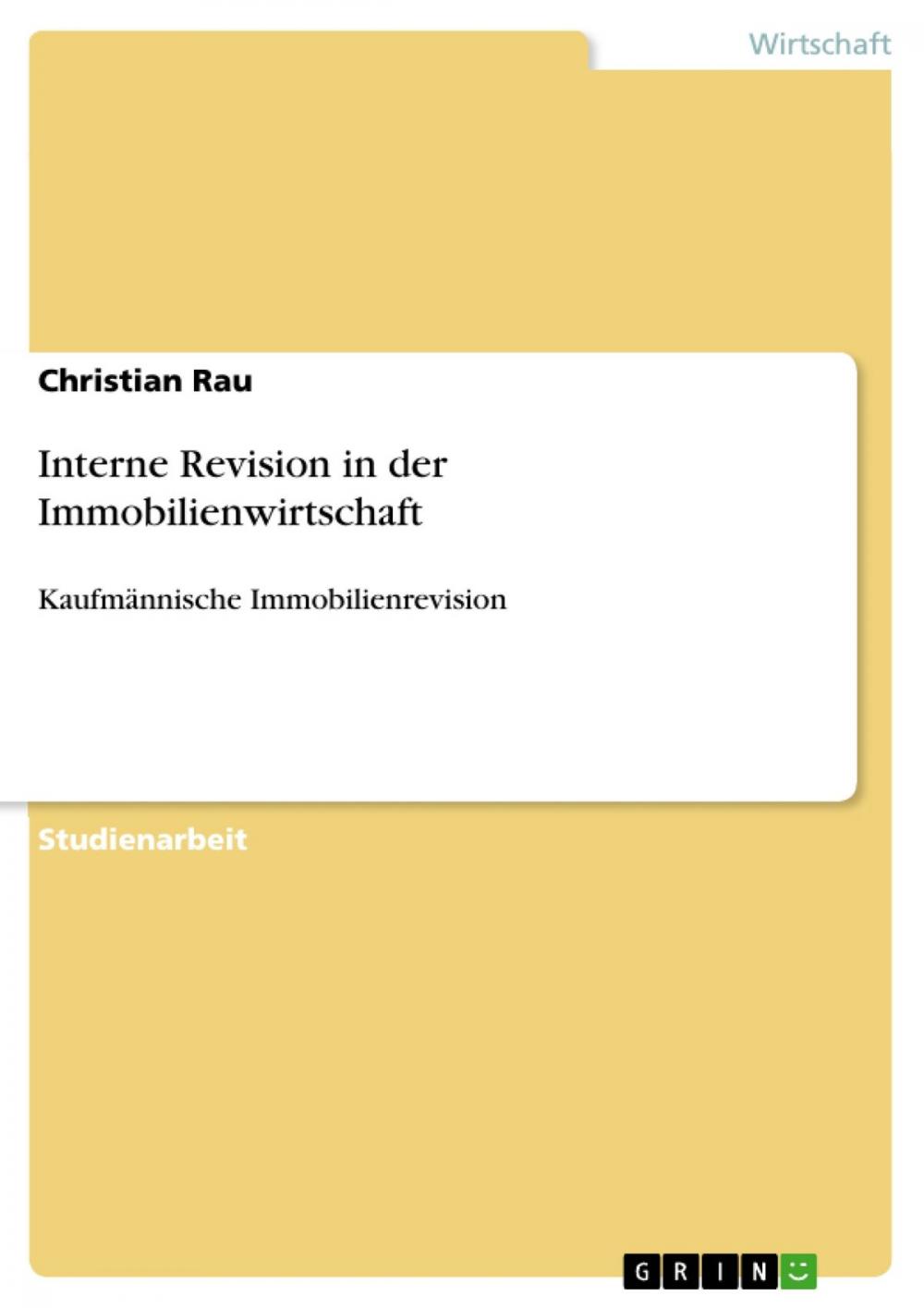 Big bigCover of Interne Revision in der Immobilienwirtschaft