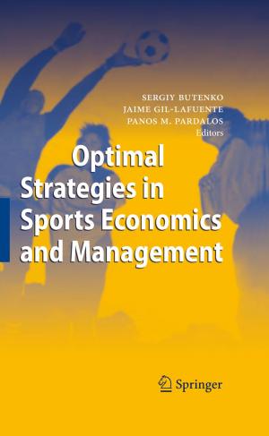 Cover of the book Optimal Strategies in Sports Economics and Management by Herwig Hahn von Dorsche, Harald Schäfer, Milan Titlbach