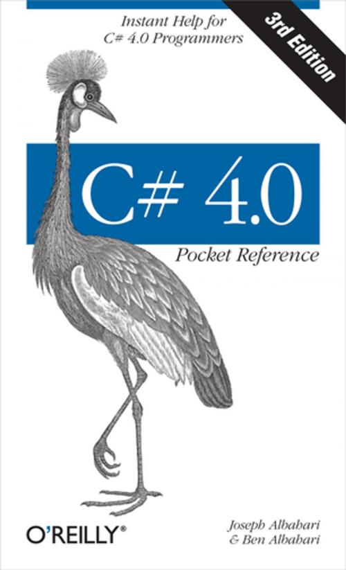 Cover of the book C# 4.0 Pocket Reference by Joseph Albahari, Ben Albahari, O'Reilly Media