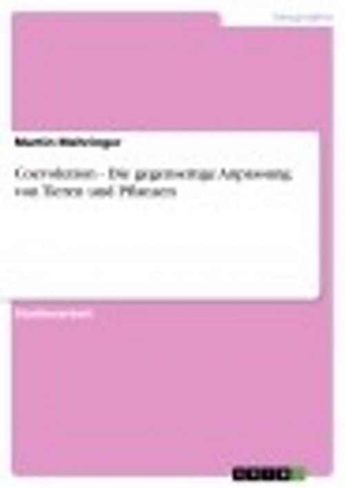 Cover of the book Coevolution - Die gegenseitige Anpassung von Tieren und Pflanzen by Martin Mehringer, GRIN Verlag