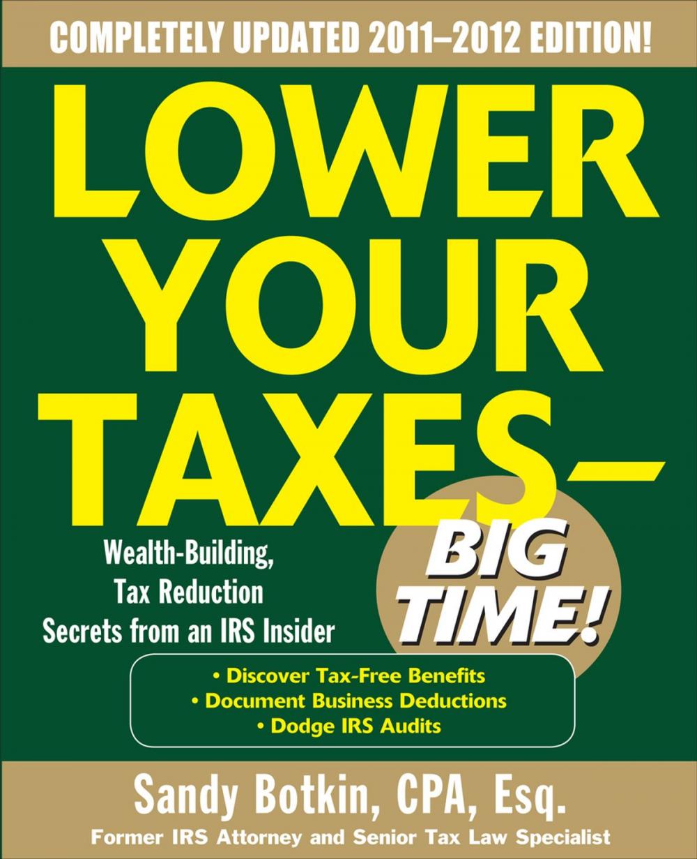 Big bigCover of Lower Your Taxes - Big Time 2011-2012 4/E