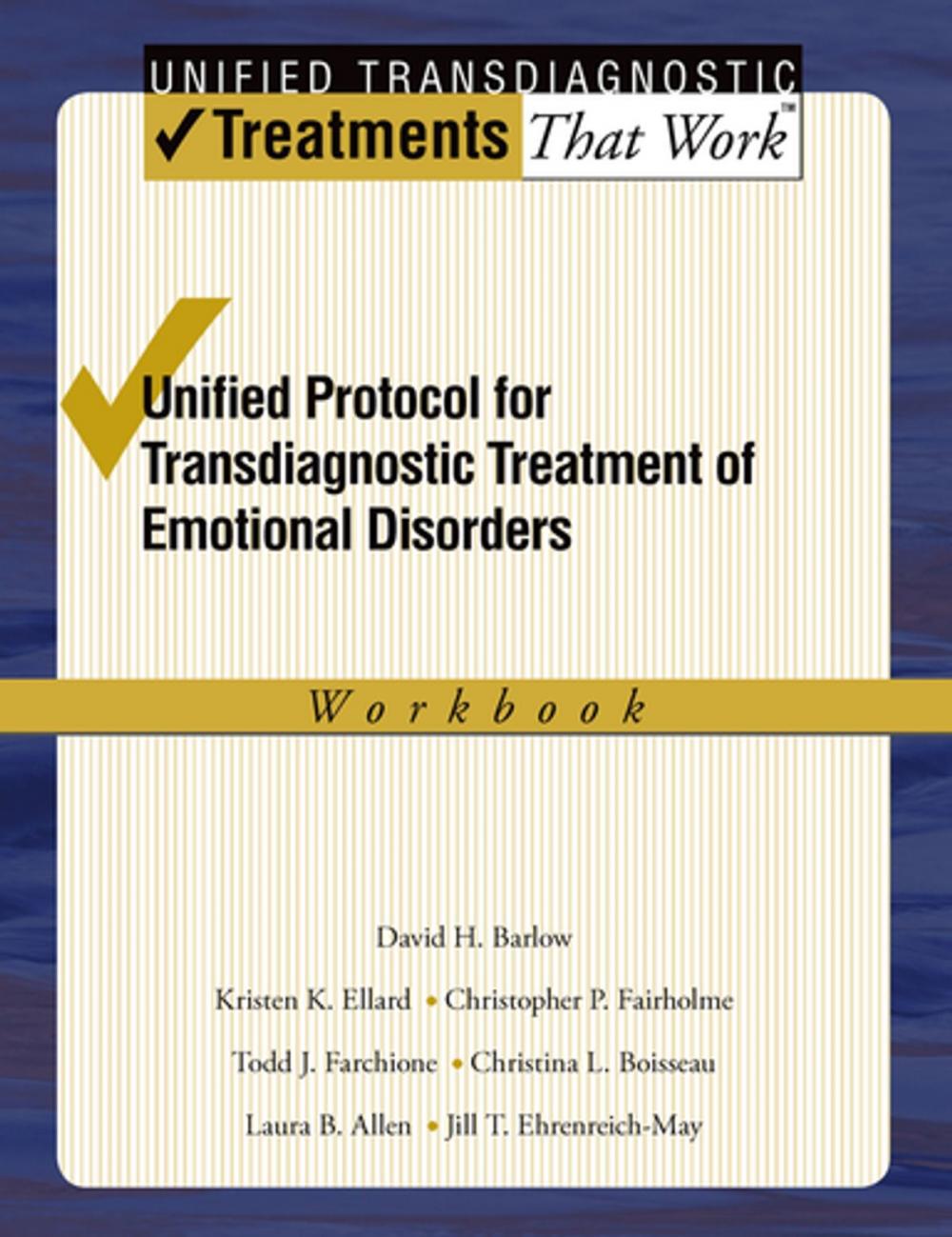 Big bigCover of Unified Protocol for Transdiagnostic Treatment of Emotional Disorders