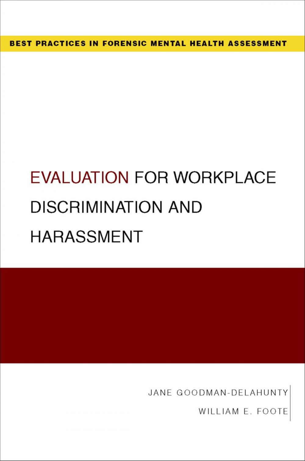 Big bigCover of Evaluation for Workplace Discrimination and Harassment