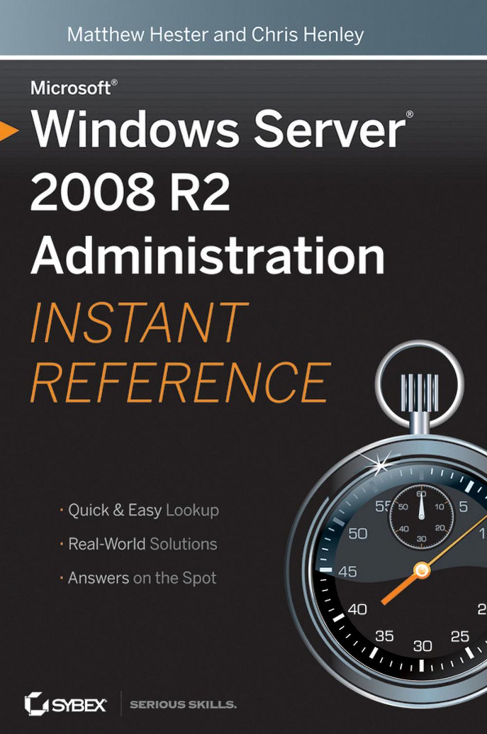 Big bigCover of Microsoft Windows Server 2008 R2 Administration Instant Reference