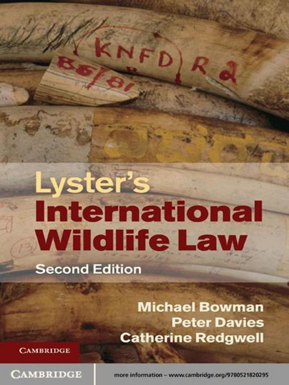 Big bigCover of Lyster's International Wildlife Law