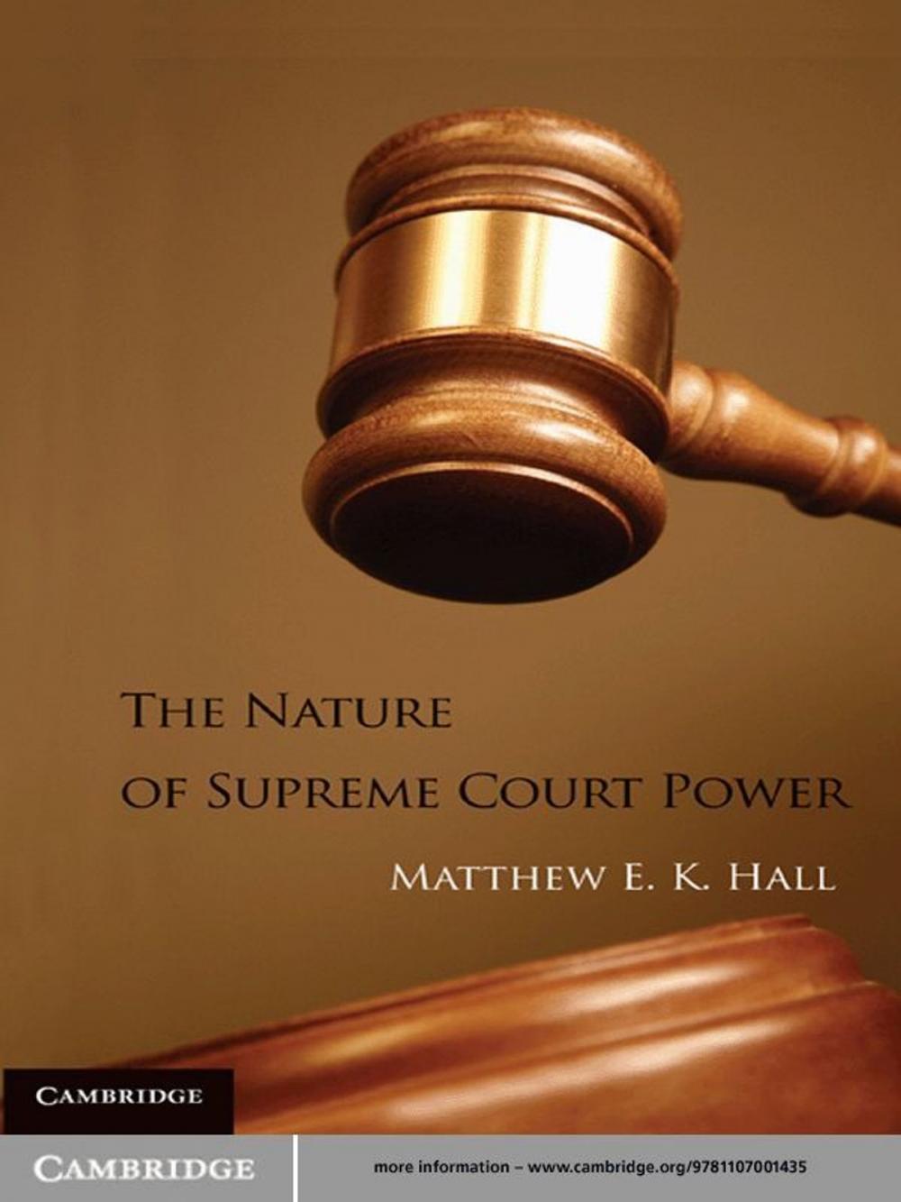 Big bigCover of The Nature of Supreme Court Power