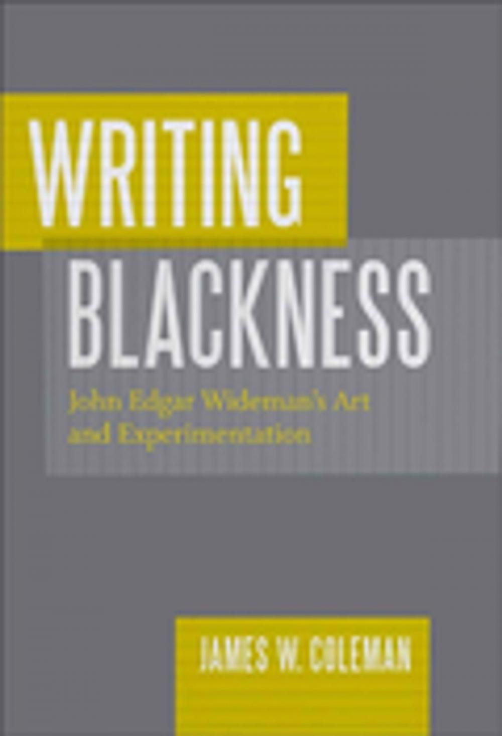 Big bigCover of Writing Blackness