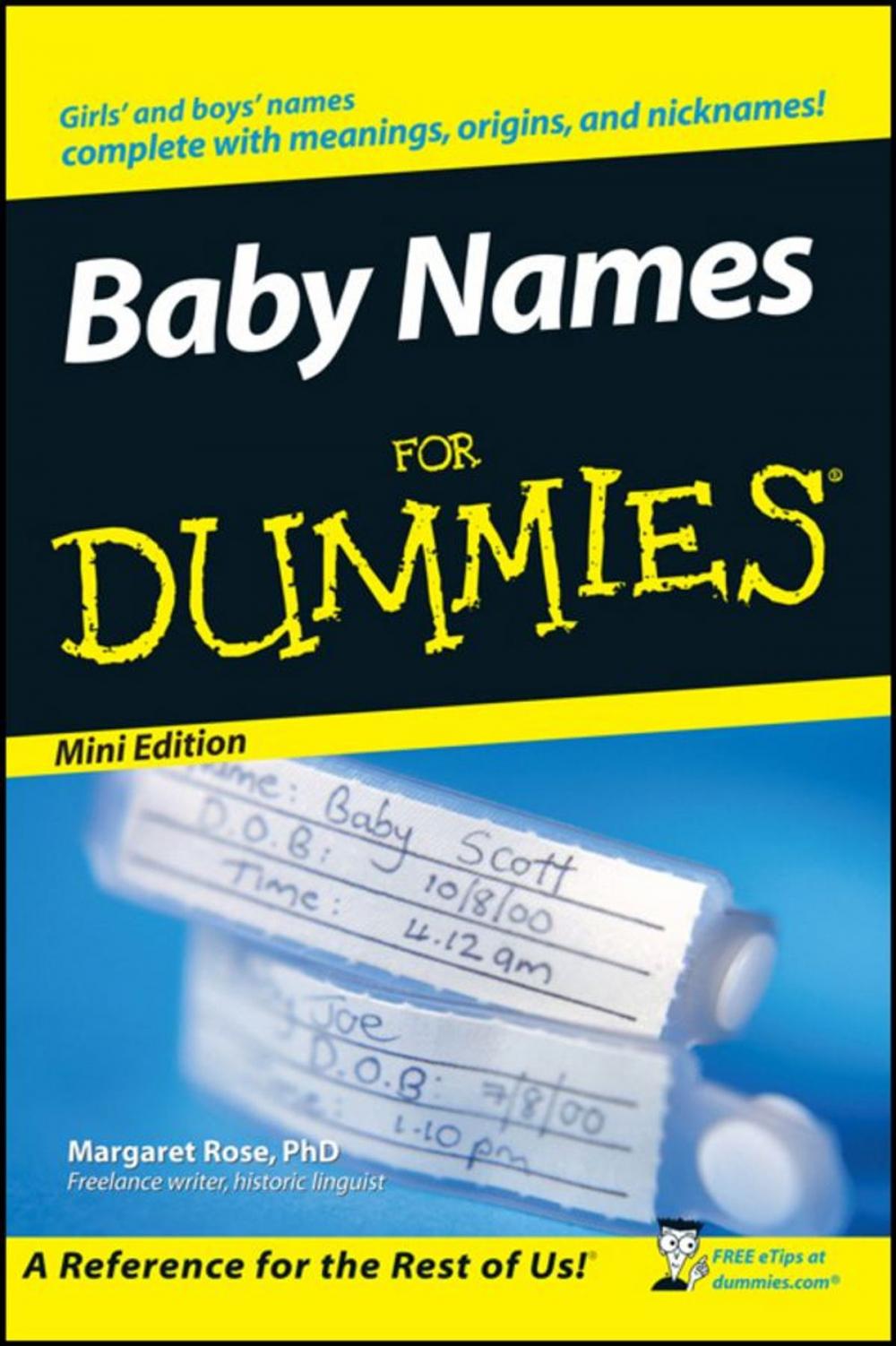 Big bigCover of Baby Names For Dummies®, Mini Edition