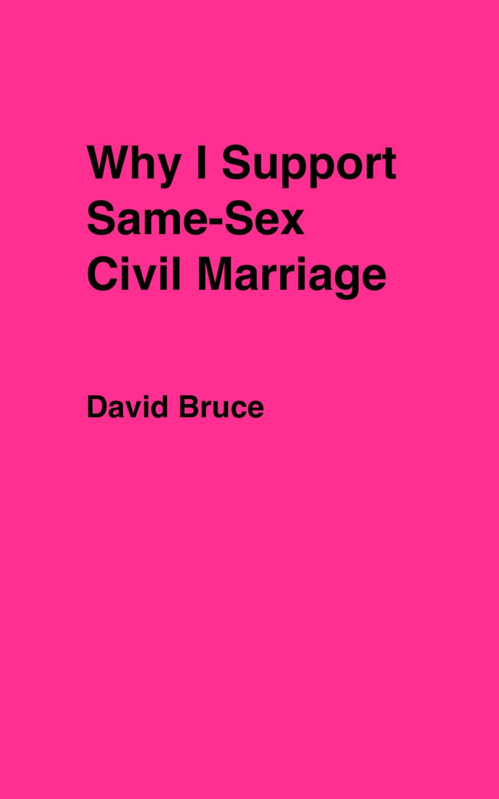 Big bigCover of Why I Support Same-Sex Civil Marriage