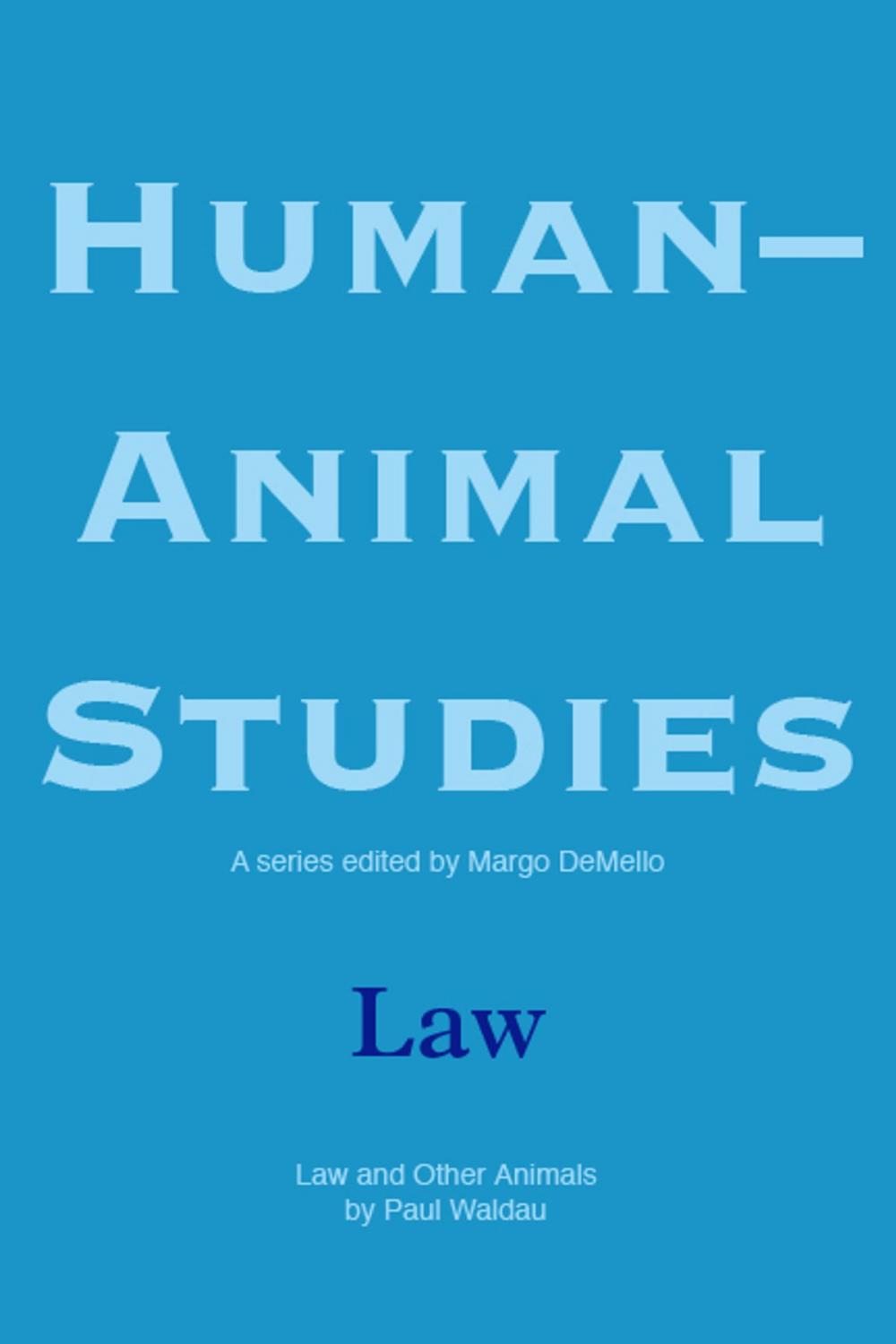 Big bigCover of Human-Animal Studies: Law