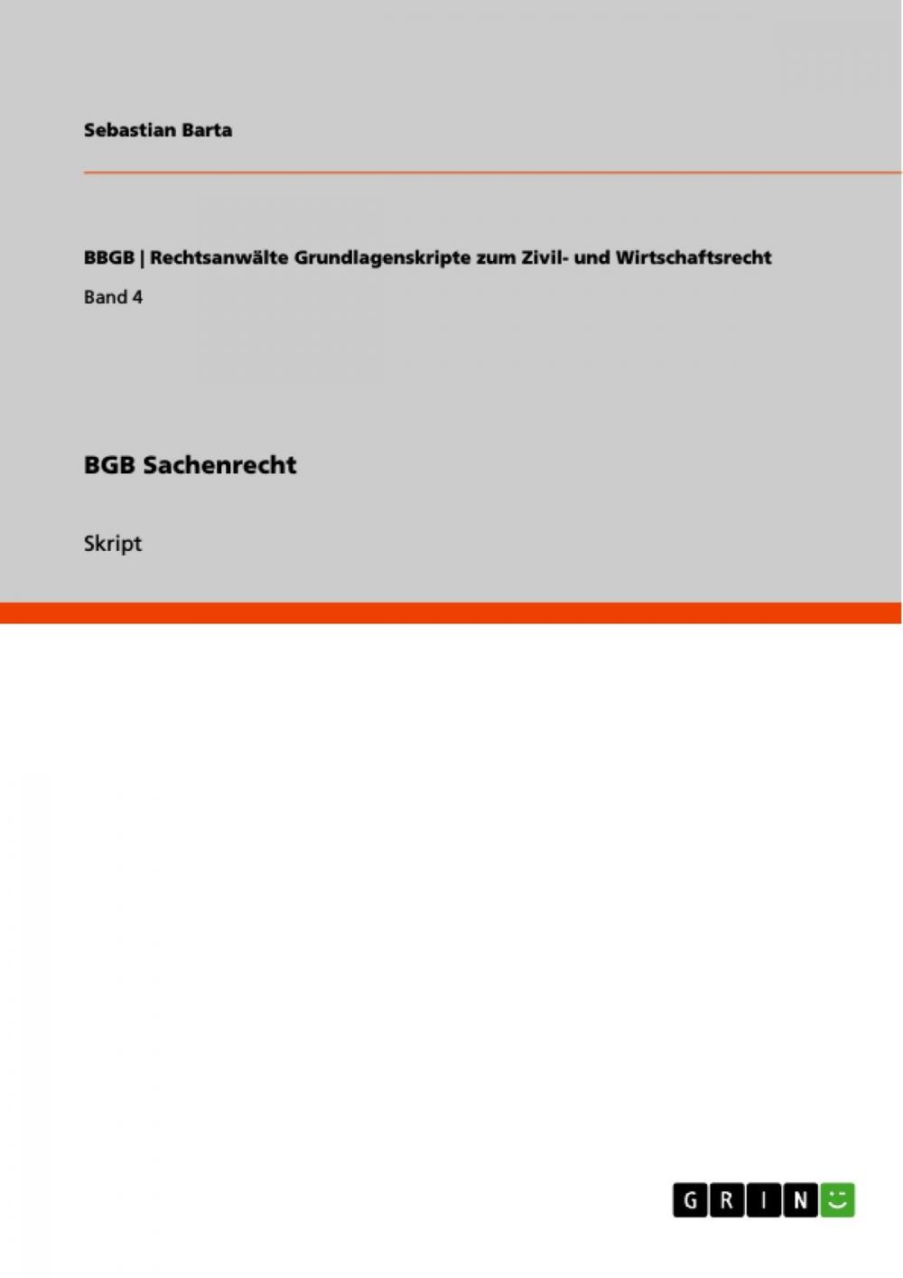 Big bigCover of BGB Sachenrecht