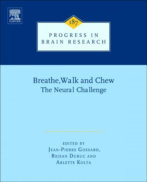 Cover of the book Breathe, Walk and Chew by Jean-Pierre Gossard, Rejean Dubuc, Arlette Kolta, Elsevier Science