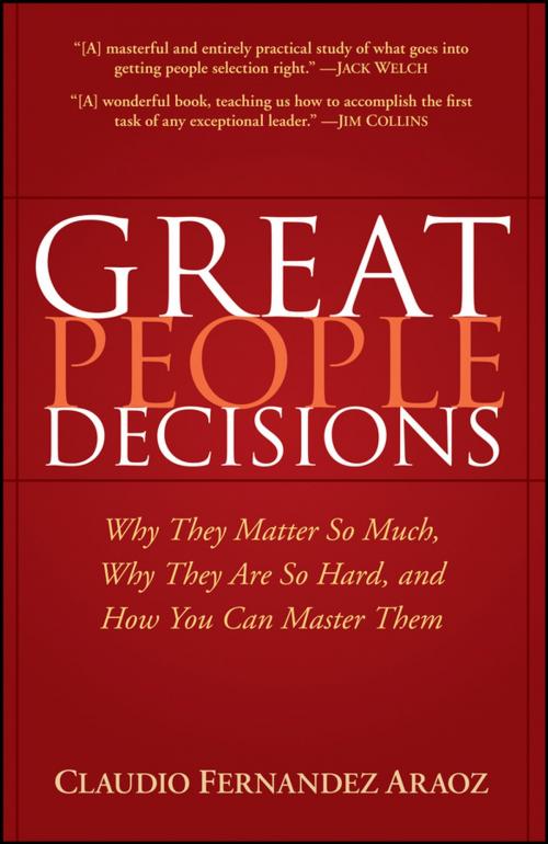 Cover of the book Great People Decisions by Claudio Fernández-Aráoz, Wiley