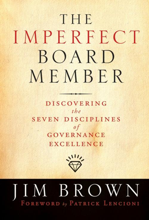 Cover of the book The Imperfect Board Member by Jim Brown, Wiley