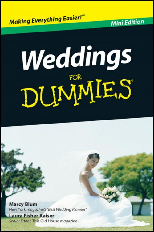 Cover of the book Weddings For Dummies, Mini Edition by Marcy Blum, Laura F. Kaiser, Wiley