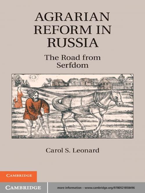 Cover of the book Agrarian Reform in Russia by Carol S. Leonard, Cambridge University Press