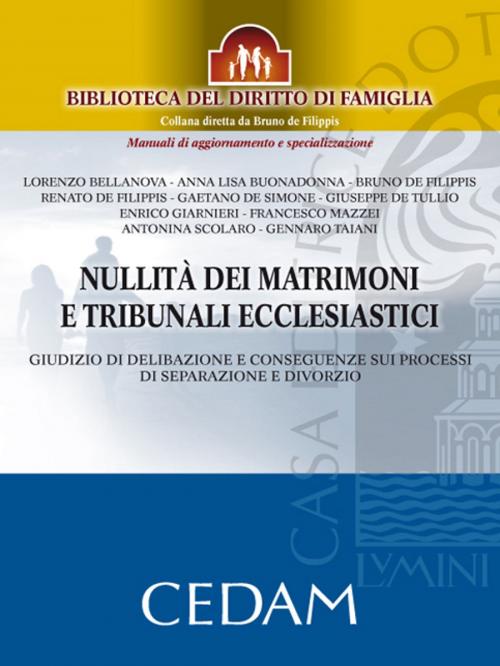 Cover of the book Nullità dei matrimoni e tribunali ecclesiastici by Bellanova Lorenzo, Buonadonna Anna Lisa, De Filippis Bruno, De Filippis Renato, De Simone Gaetano, De Tullio Giuseppe, Giarnieri Enrico, Mazzei Francesco, Scolaro Antonina & Taiani Gennaro, Cedam