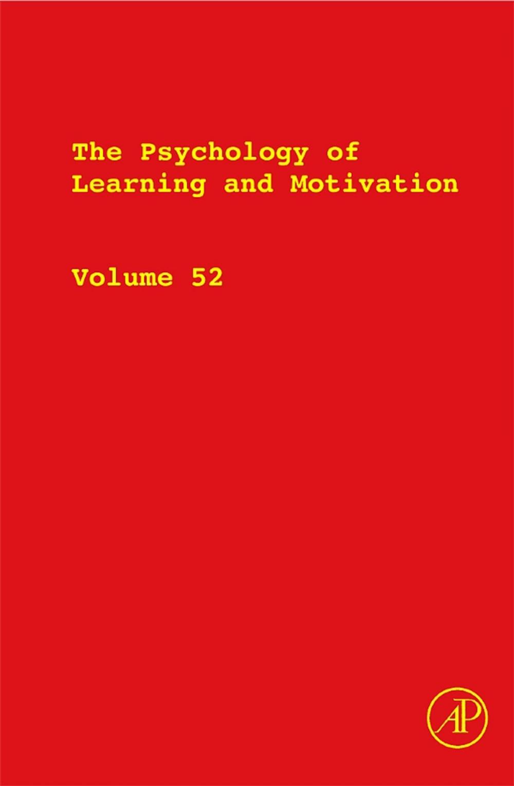 Big bigCover of The Psychology of Learning and Motivation