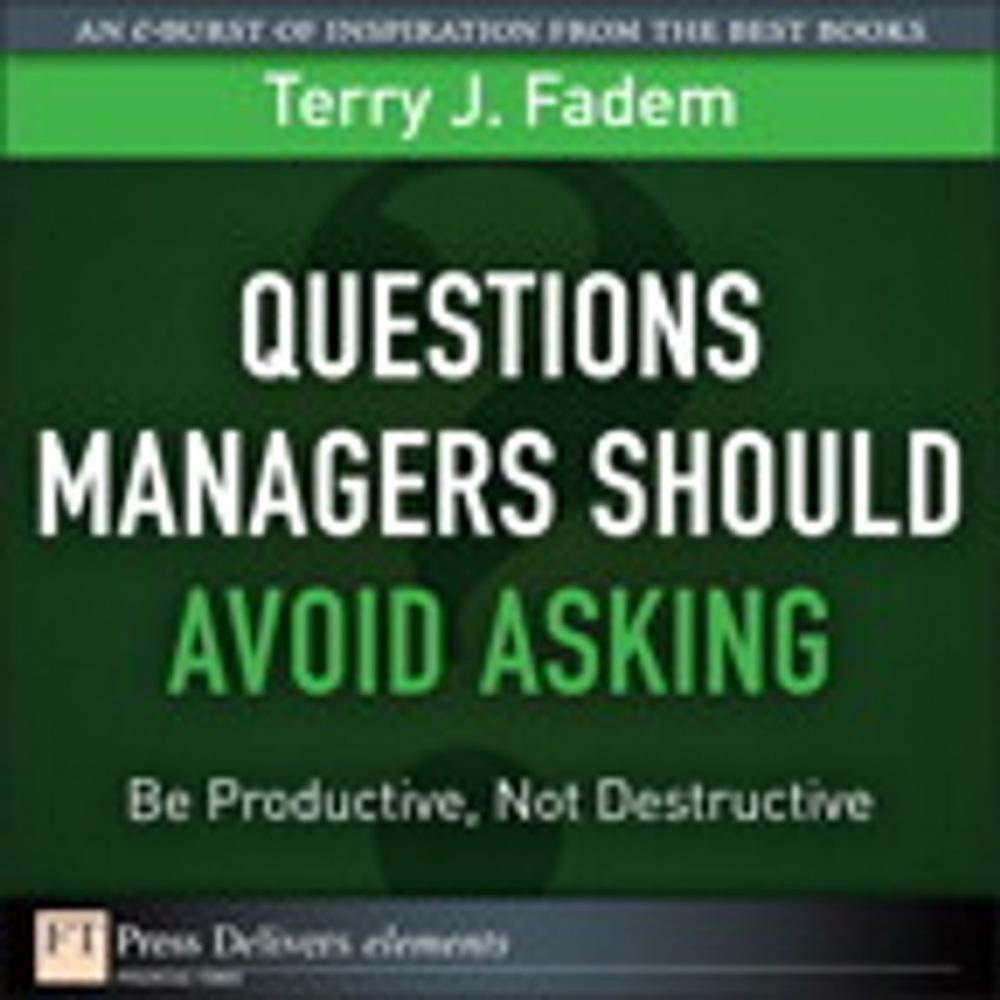 Big bigCover of Questions Managers Should Avoid Asking