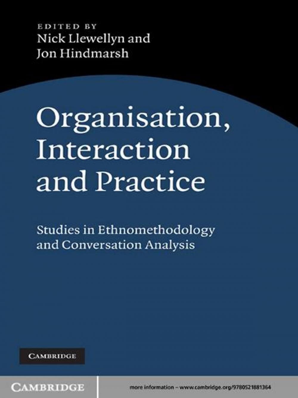 Big bigCover of Organisation, Interaction and Practice