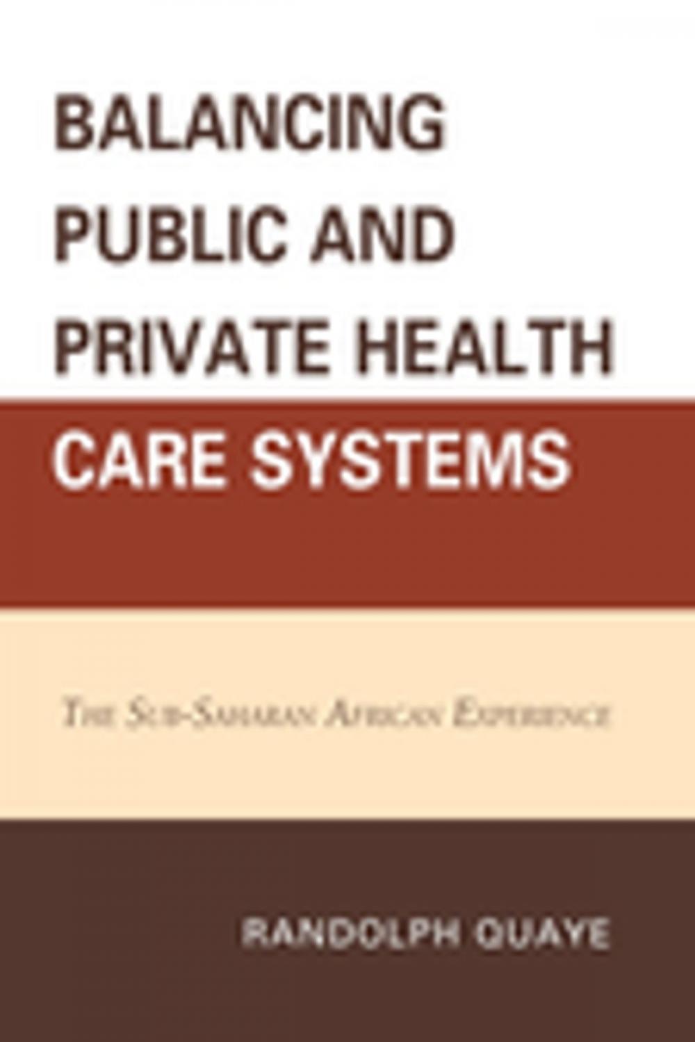 Big bigCover of Balancing Public and Private Health Care Systems