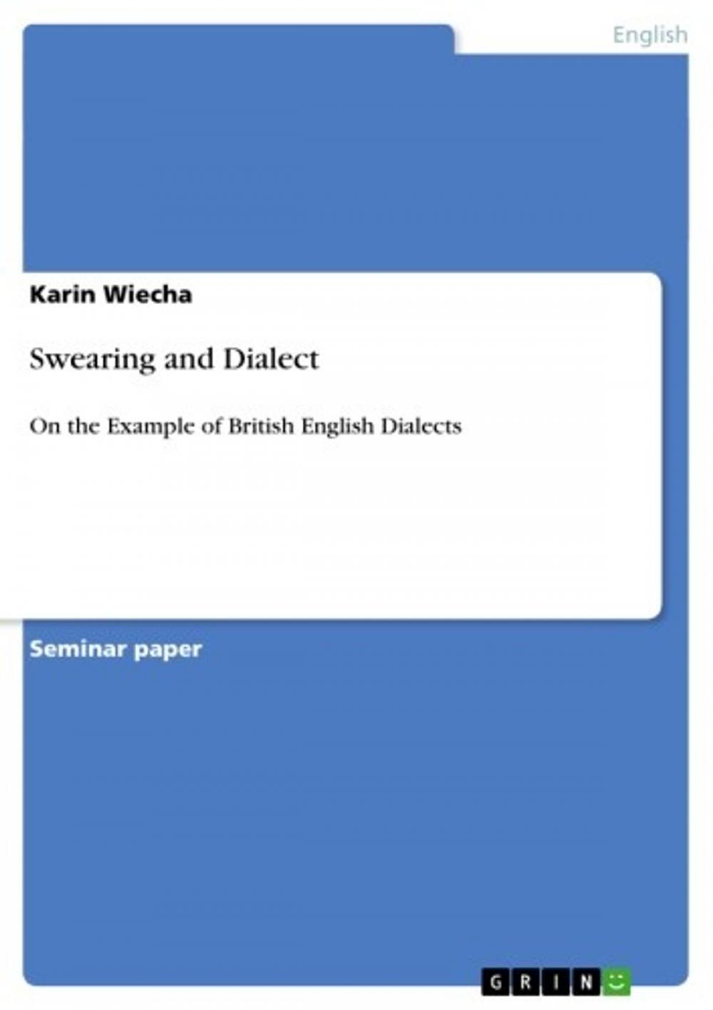 Big bigCover of Swearing and Dialect